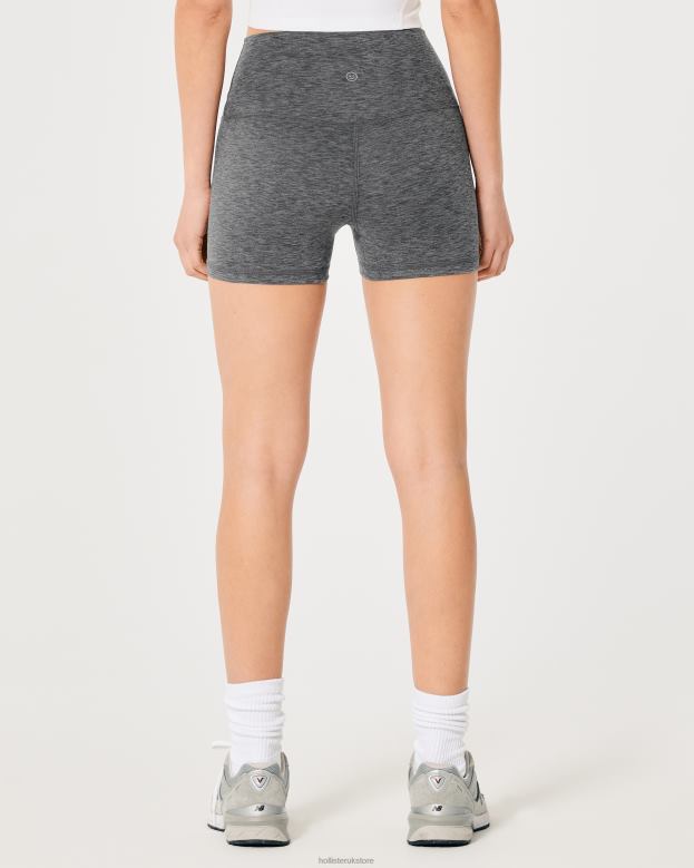 Bottoms Hollister Women Gilly Hicks Active Recharge High-Rise Shortie 3\\ 48820625 Dark Heather Grey